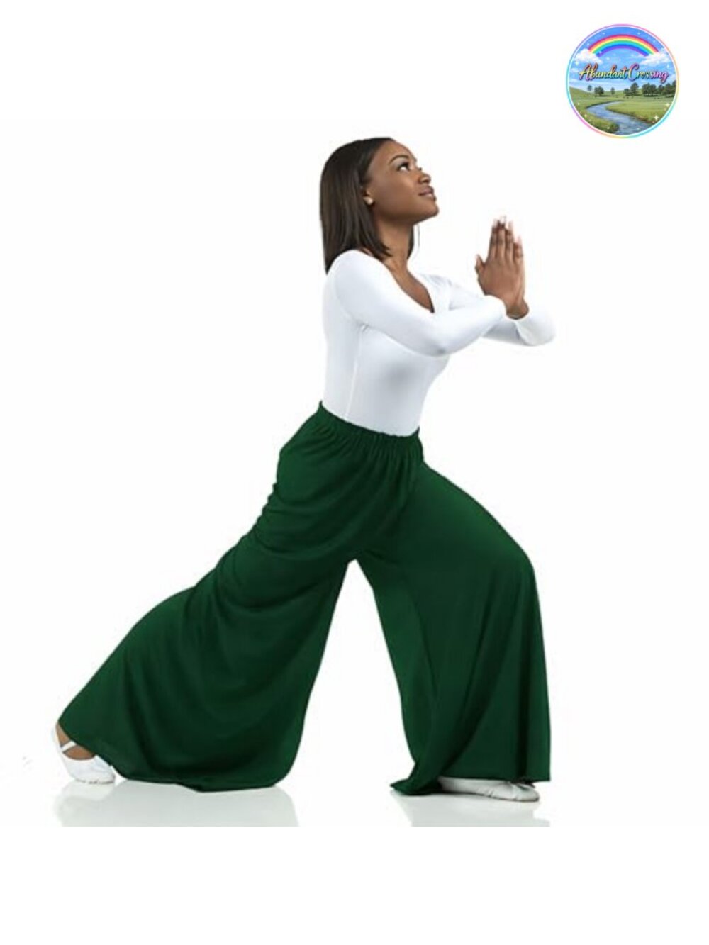 Wide Leg Palazzo Pants High Rise Plus Size Dance Worship